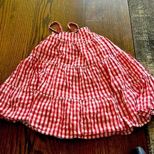 Gap xs red white dress 3T 4T